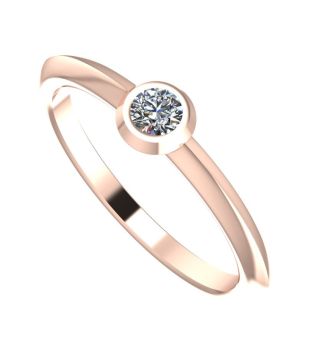 Lucy. Diamond and Rose Gold Engagement Ring