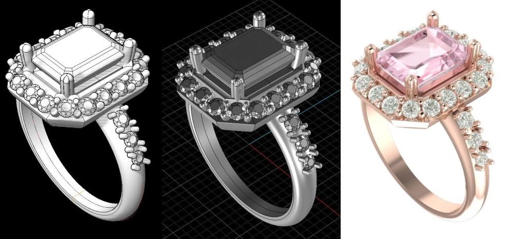 How to commission a piece of jewellery - CAD image
