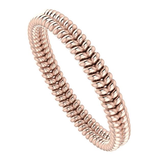 Twisted Up - Rose Gold Wedding Ring