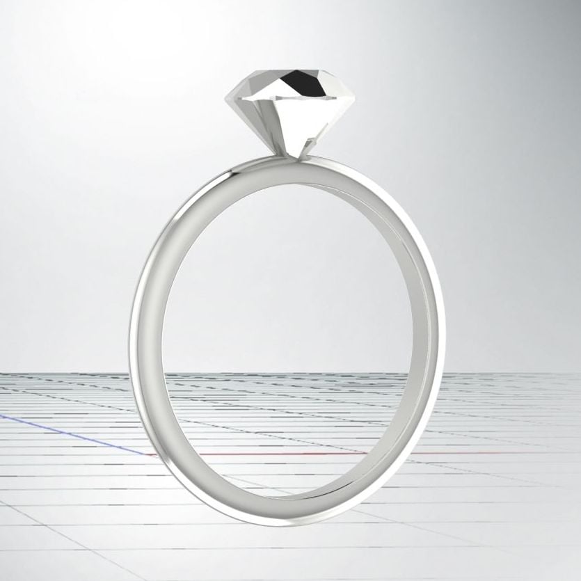 Viva - Silver Diamond Rock Ring