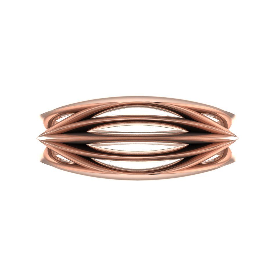 Infinity Armour Ring - 18 Carat Rose Gold