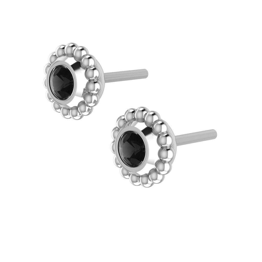 Black Diamond Mini Alto Earrings