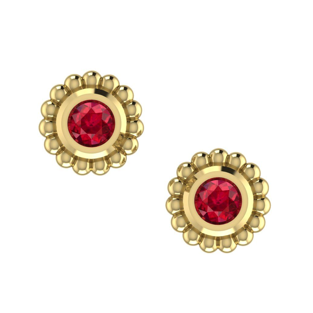 alto mini ruby earrings