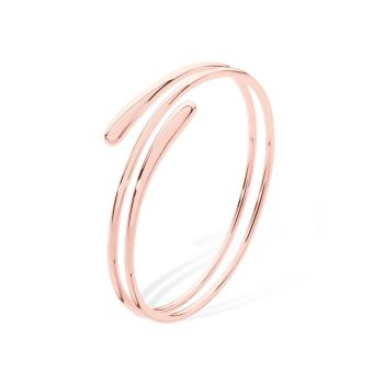 Rose Gold Coil Drip Bangle