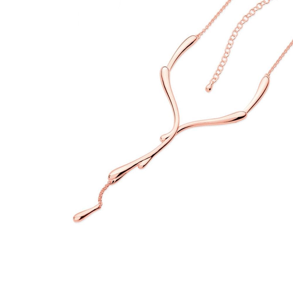 Rose Gold Dripping Necklace