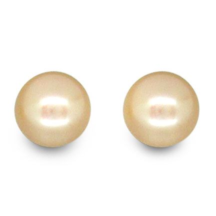 Cultured Freshwater Ivory Pearl Studs Earrings (md)