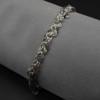 Silver Shimmer Tassel Ankle Bracelet