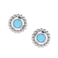 Sky Blue Topaz & Silver Mini Alto Earrings