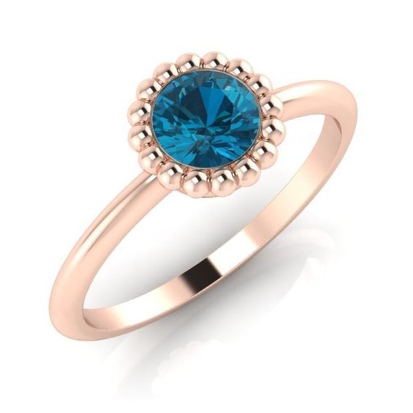 Alto, Rose Gold and London Blue Topaz