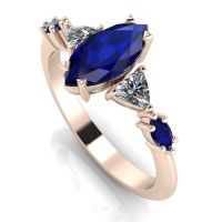 Maisie Marquise: Sapphire & Diamonds