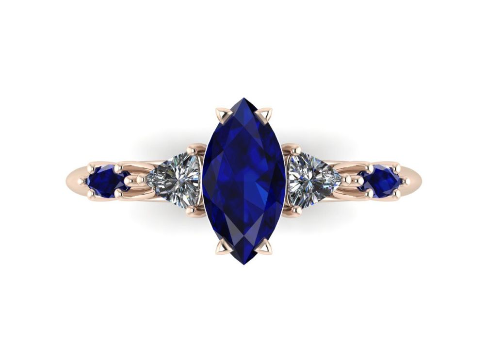 Maisie Marquise: Sapphire & Diamonds