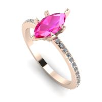 Amoret: Rose Gold, Pink Sapphire & Diamonds