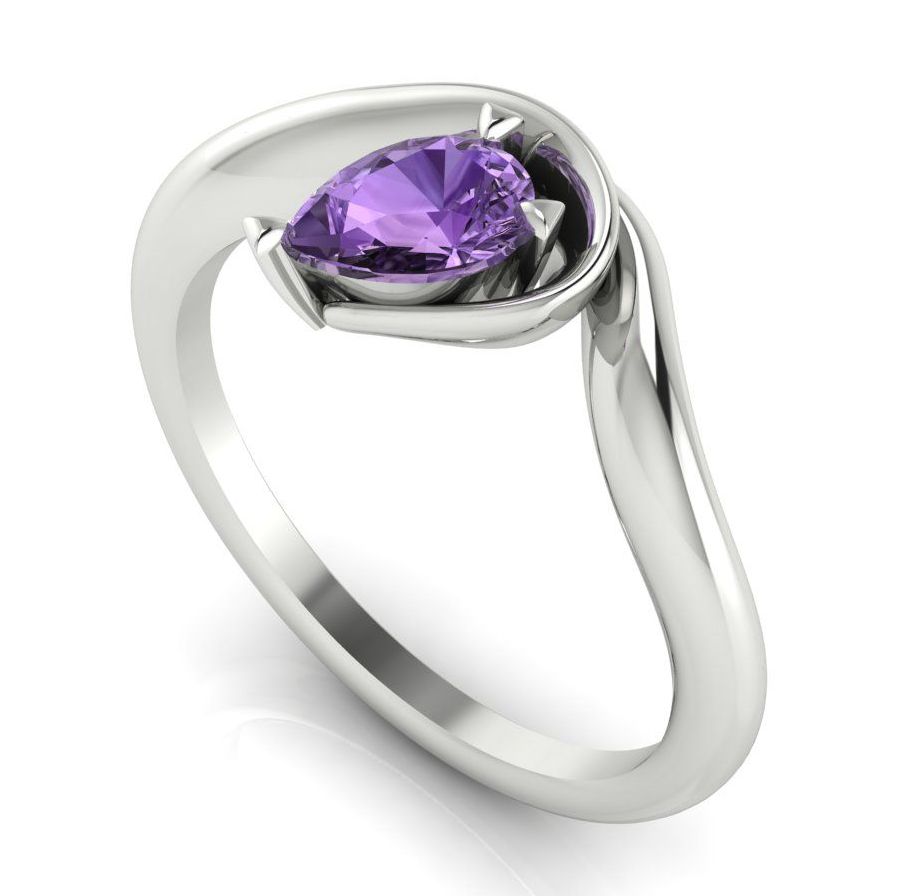 Enchanted: Violet Sapphire & White Gold