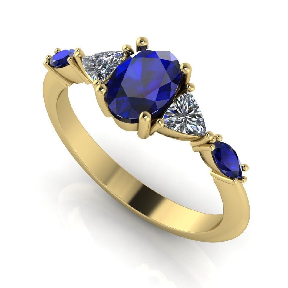 Maisie Ring - Sapphire & Diamond