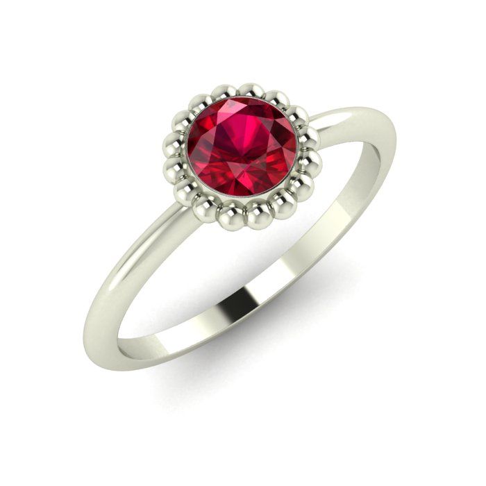 Alto, White Gold and Ruby Ring
