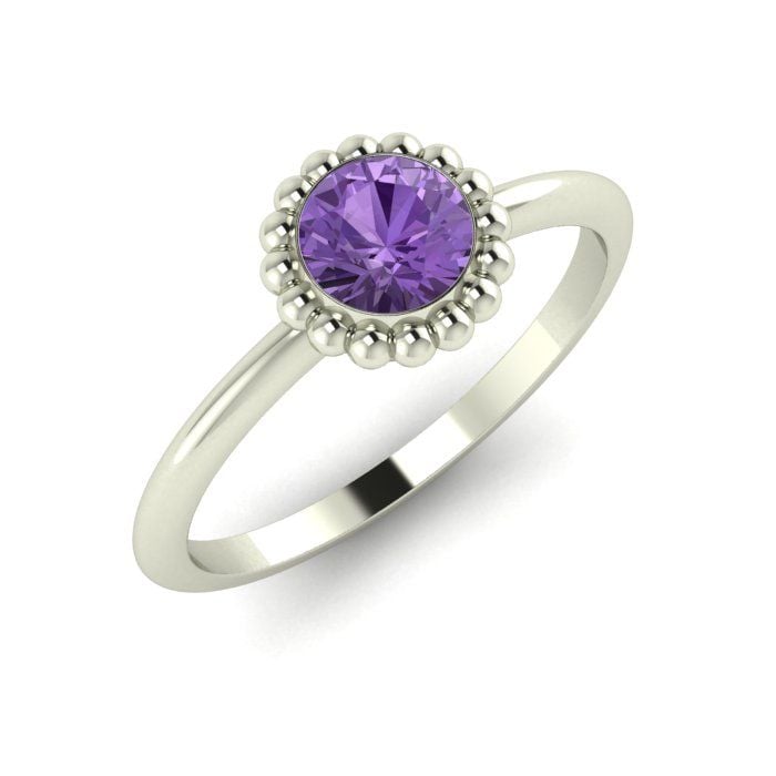 Alto, White Gold and Violet Sapphire Ring