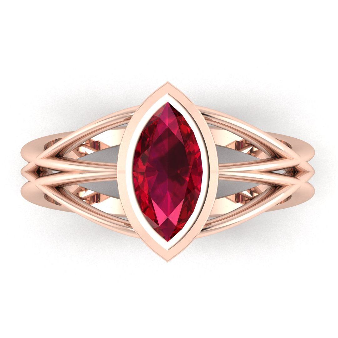 Infinity - Ruby - Rose Gold