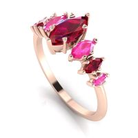Harlequin - Rubies, Pink Sapphires & Rose Gold