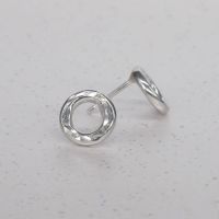 Silver Vanilla Earrings (9mm diameter)