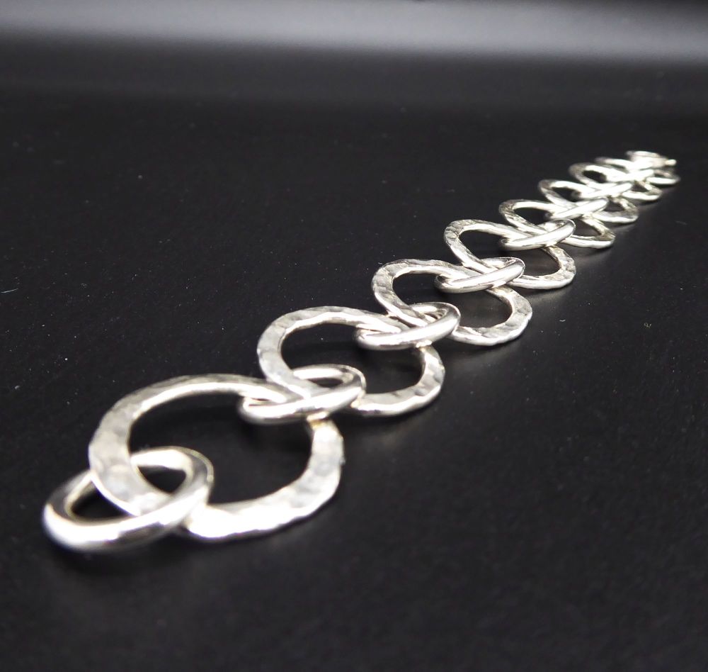 Vanilla Link Bracelet - Handmade Silver Bracelet