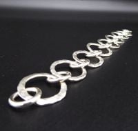 Vanilla Link Bracelet - Handmade Silver Bracelet