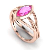 Infinity - Pink Sapphire - Rose Gold