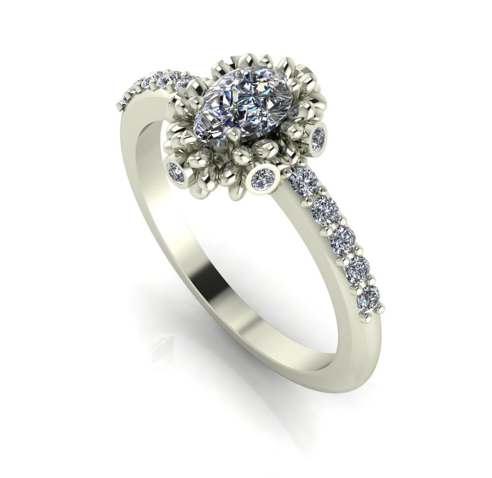 Garland: Diamonds & White Gold Ring