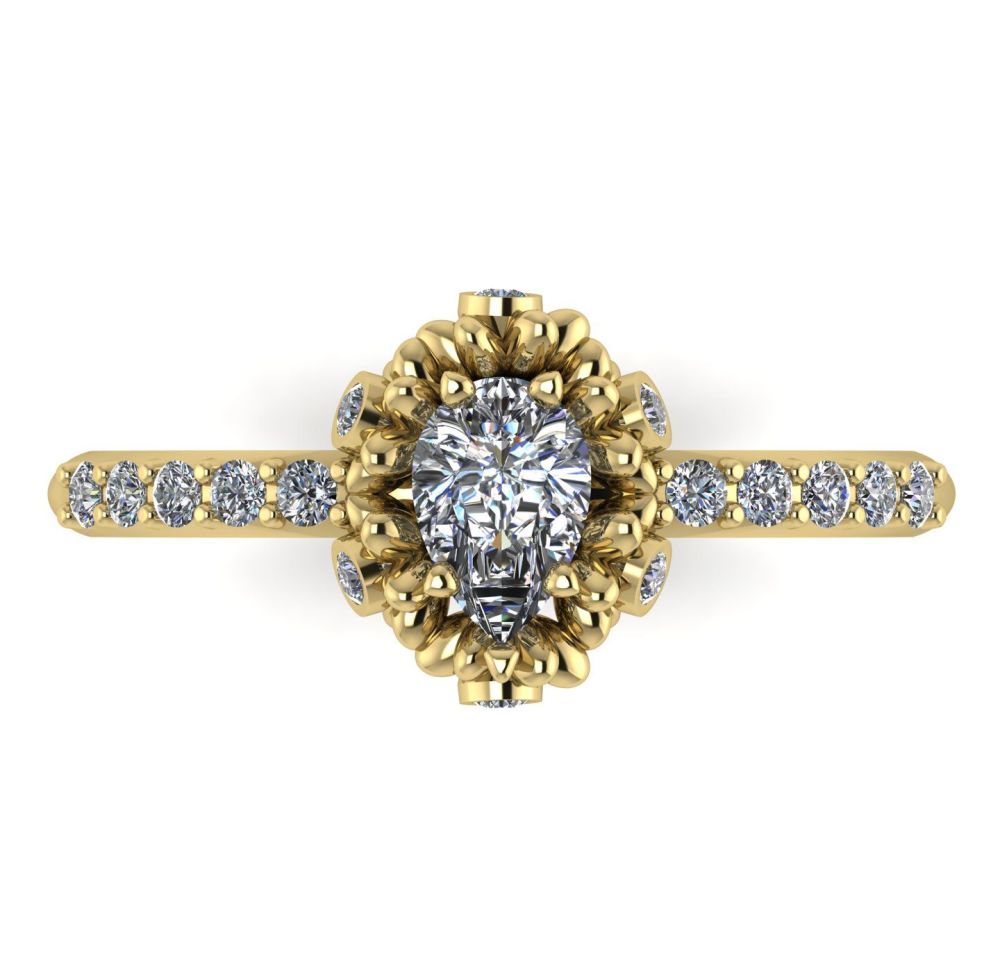 Garland: Diamonds & Yellow Gold Ring