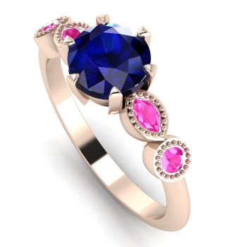Milena Rose - Blue & Pink Sapphires