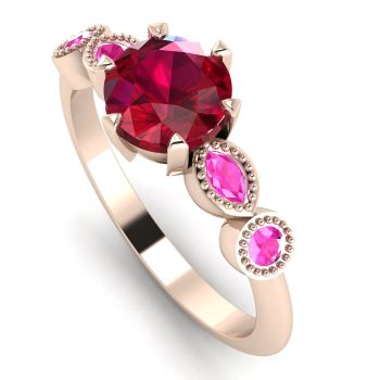 Milena Rose - Ruby and Pink Sapphires
