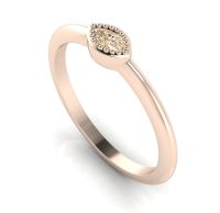 Mini Astraea- Brown Diamond & Rose Gold Ring