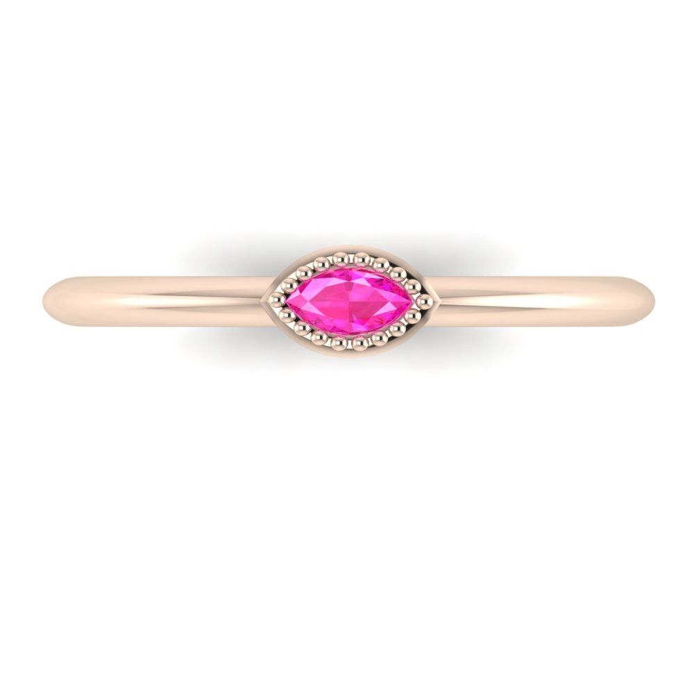 Mini Astraea- Pink Sapphire & Rose Gold Ring