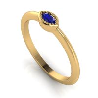 Mini Astraea - Sapphire & Yellow Gold Ring