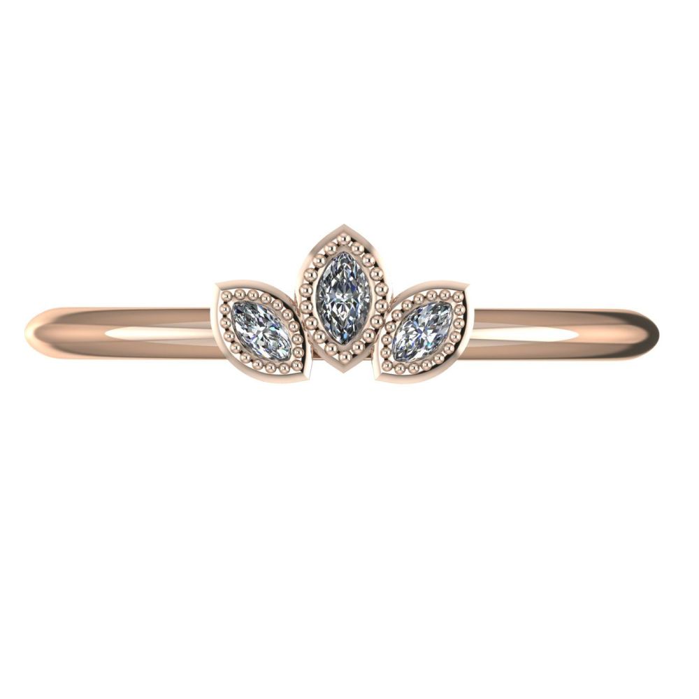 Astraea Echo - Diamonds & Rose Gold Ring