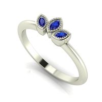 Astraea Echo - Blue Sapphires  & White Gold Ring