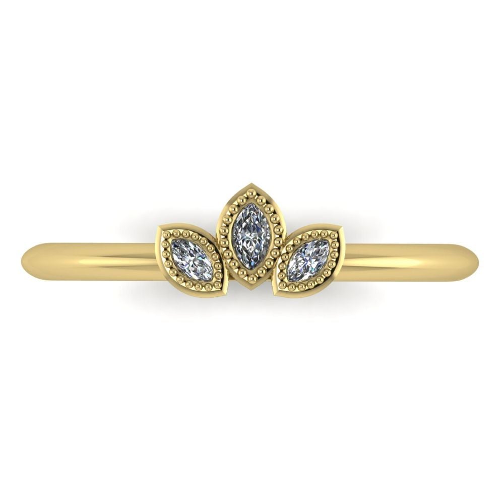 Astraea Echo - Diamonds & Yellow Gold Ring