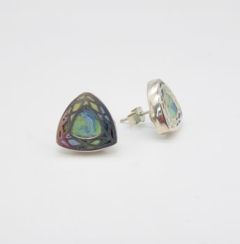 Facets Opal Earrings