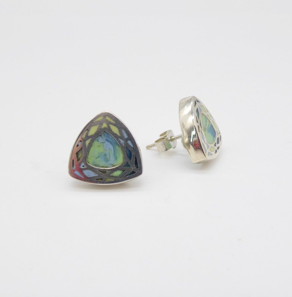Facets Opal Earrings - WAS £125