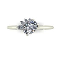 Selene - Diamonds & White Gold Engagement Ring