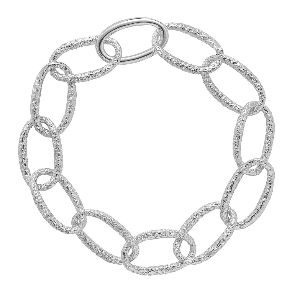 Hula Linked Silver Bracelet
