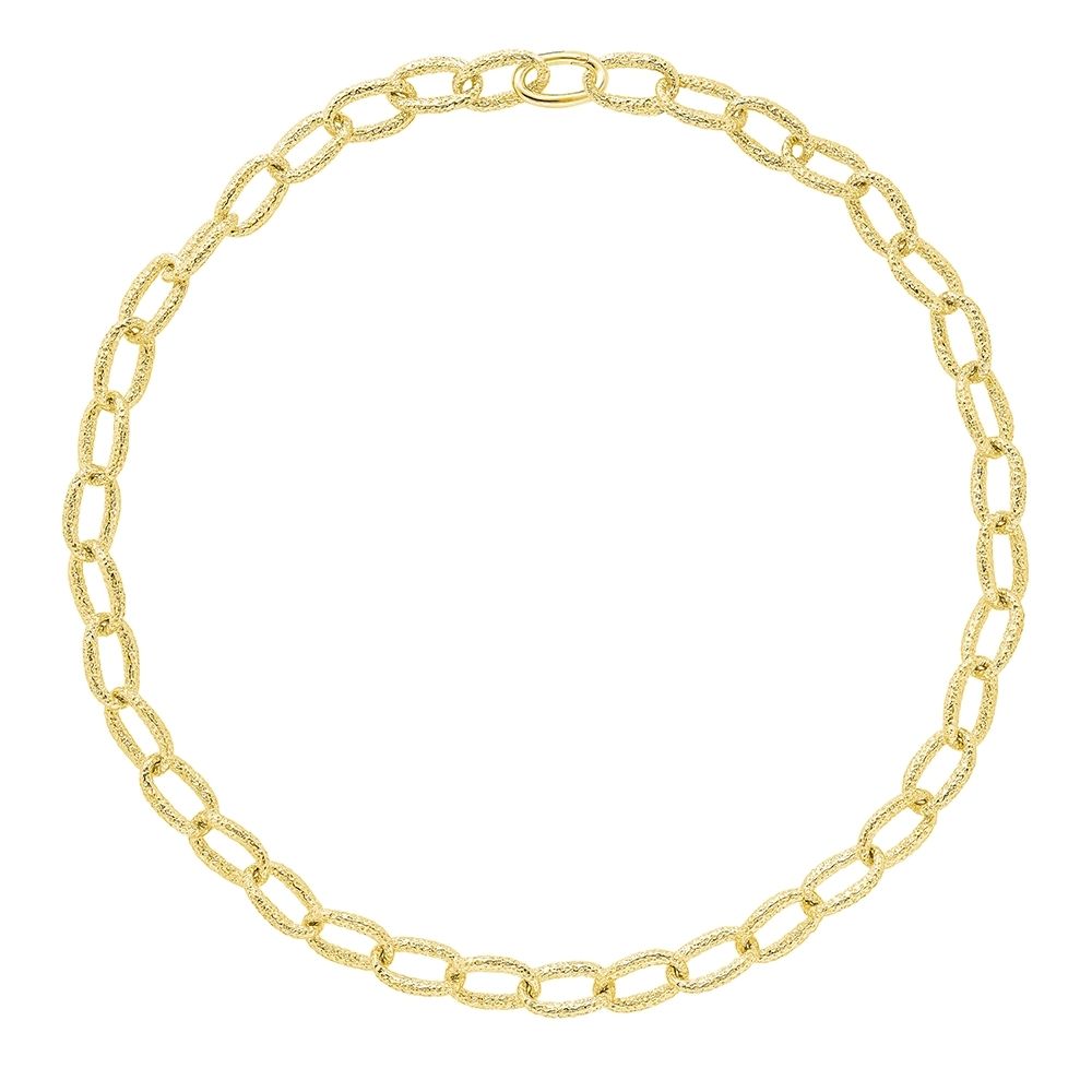Hula Linked Necklace in Gold Vermeil