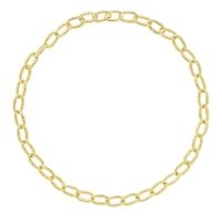 Hula Linked Necklace in Gold Vermeil