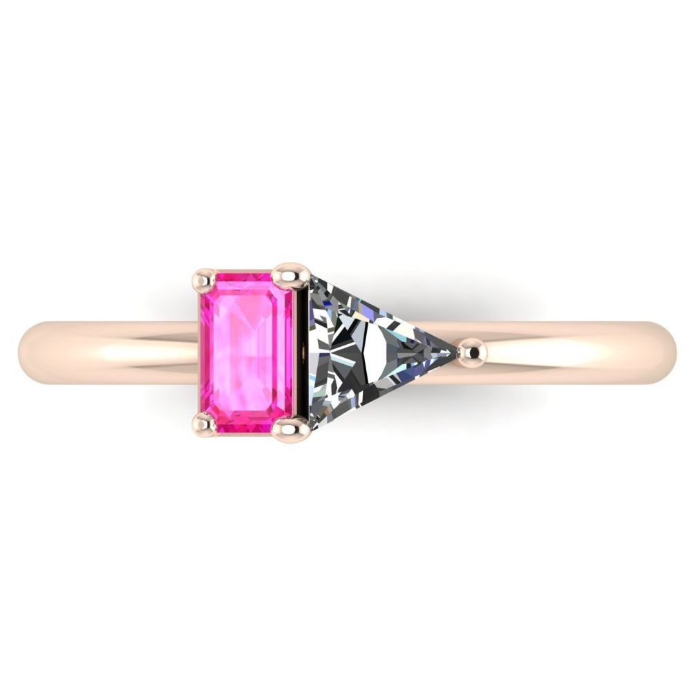 Elektra Toi Et Moi - Pink Sapphire & Diamond & Rose Gold