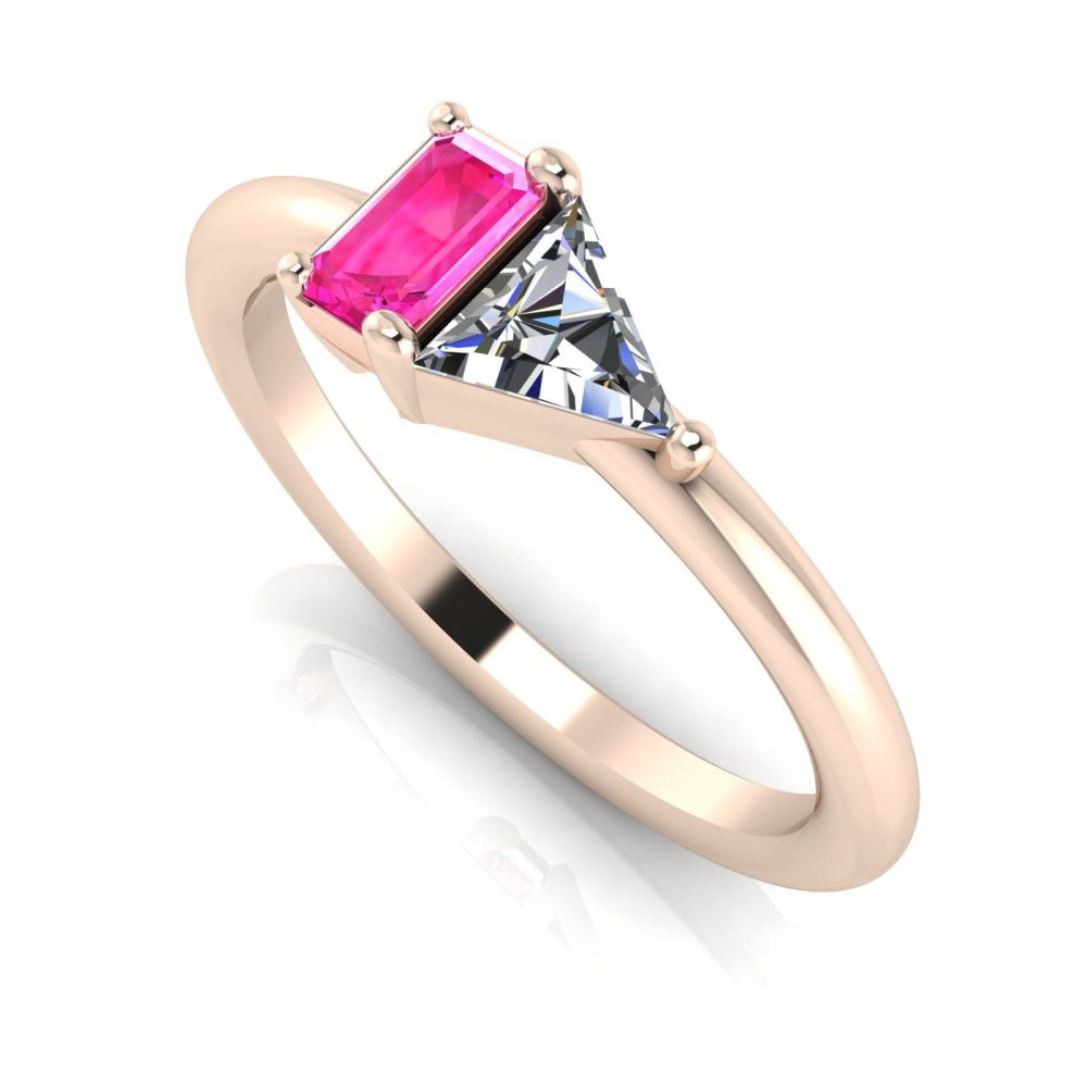 Elektra Toi Et Moi Ring - Pink Sapphire, Diamond & Rose Gold