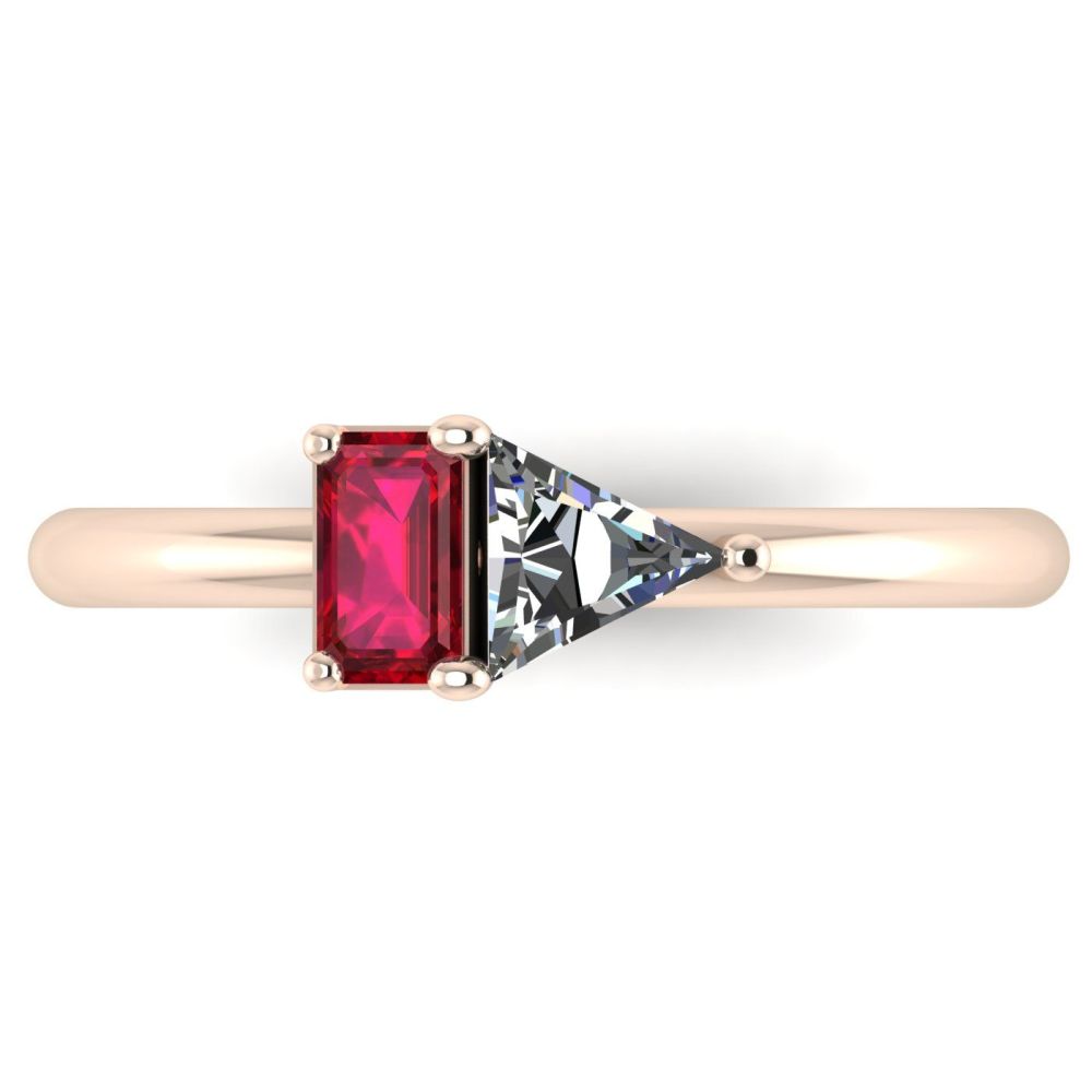 Elektra Toi Et Moi Ring - Ruby, Diamond & Rose Gold
