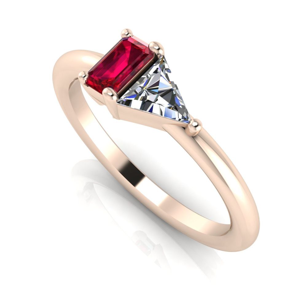 Elektra Toi Et Moi Ring - Ruby, Diamond & Rose Gold