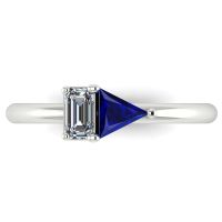 Elektra Toi Et Moi Ring - Sapphire, Diamond & White Gold