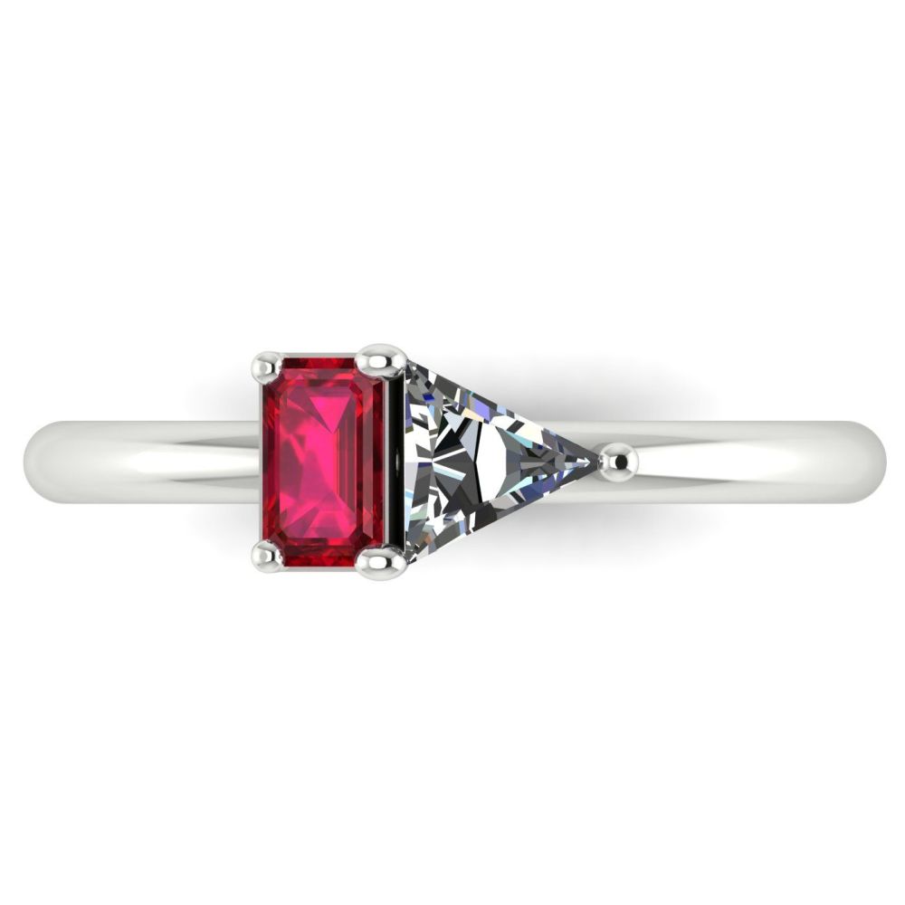 Elektra Toi Et Moi Ring- Ruby, Diamond & White Gold