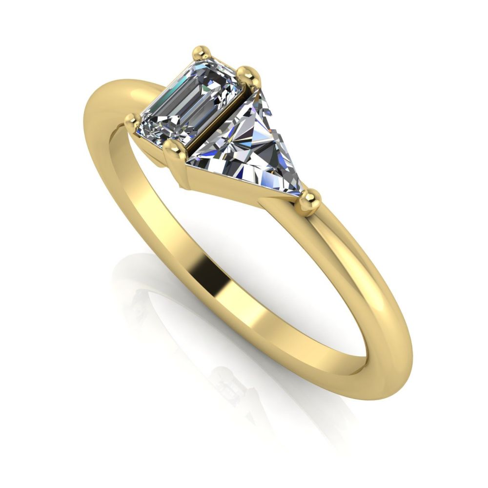 Elektra Toi Et Moi Ring- Diamond & Yellow Gold