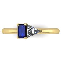Elektra Toi Et Moi Ring- Sapphire, Diamond & Yellow Gold